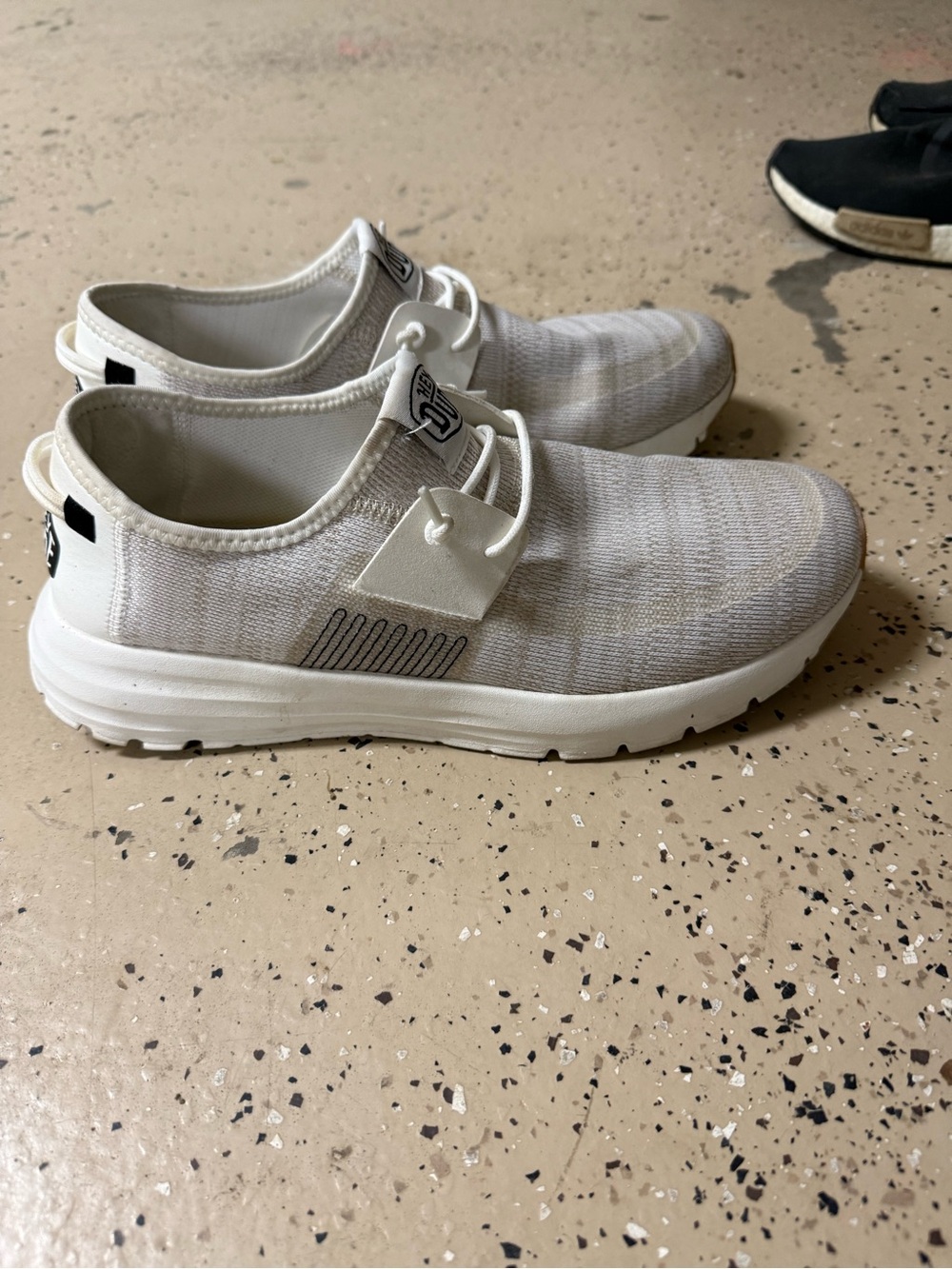 Hey Dude Men's Slip-On Sneakers in White